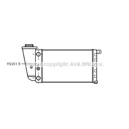 Photo Radiator, engine cooling AVA QUALITY COOLING FTA2097