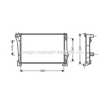 Foto Radiatore, Raffreddamento motore AVA QUALITY COOLING FTA2279