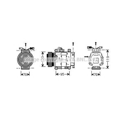 Photo Compresseur, climatisation AVA QUALITY COOLING FTK049