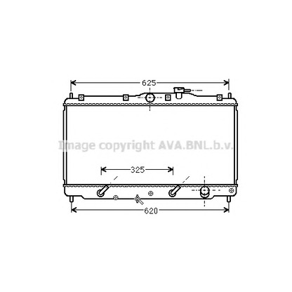 Фото Радиатор, охлаждение двигателя AVA QUALITY COOLING HD2011