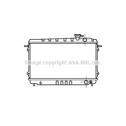 Фото Радиатор, охлаждение двигателя AVA QUALITY COOLING HD2014