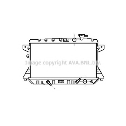 Фото Радиатор, охлаждение двигателя AVA QUALITY COOLING HD2024