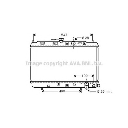 Photo Radiator, engine cooling AVA QUALITY COOLING HD2042