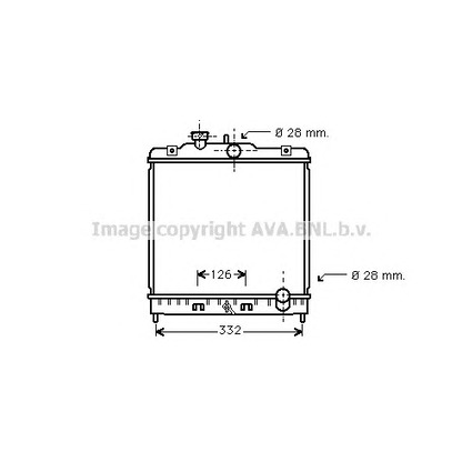 Фото Радиатор, охлаждение двигателя AVA QUALITY COOLING HD2067