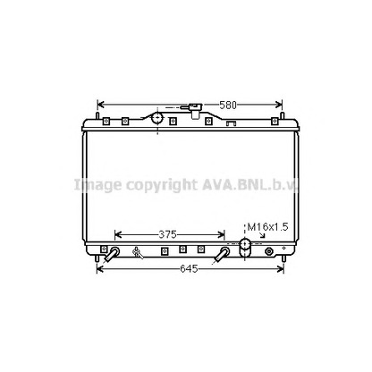 Foto Radiatore, Raffreddamento motore AVA QUALITY COOLING HD2074