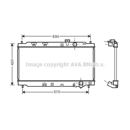 Photo Radiator, engine cooling AVA QUALITY COOLING HD2077