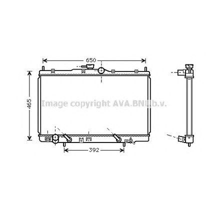 Photo Radiateur, refroidissement du moteur AVA QUALITY COOLING HD2100