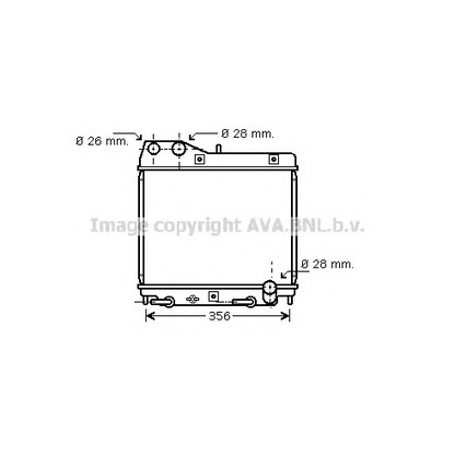 Фото Радиатор, охлаждение двигателя AVA QUALITY COOLING HD2161