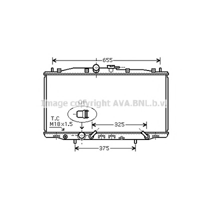 Photo Radiator, engine cooling AVA QUALITY COOLING HD2177