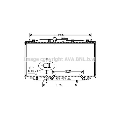 Фото Радиатор, охлаждение двигателя AVA QUALITY COOLING HD2179