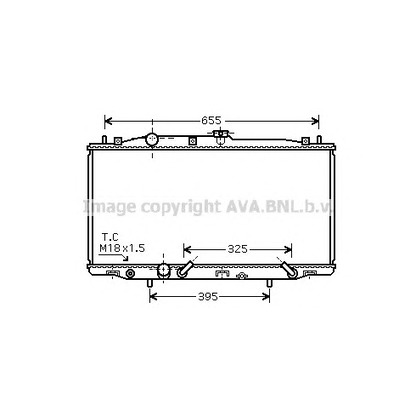 Photo Radiator, engine cooling AVA QUALITY COOLING HD2183