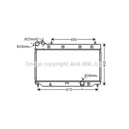 Photo Radiateur, refroidissement du moteur AVA QUALITY COOLING HD2206