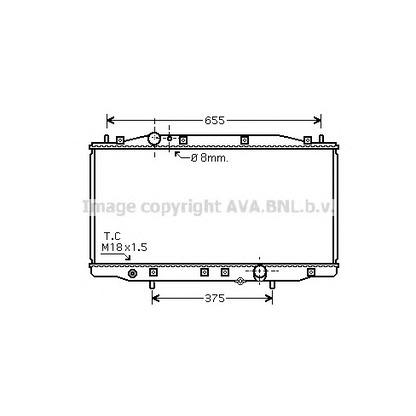 Zdjęcie Chłodnica, układ chłodzenia silnika AVA QUALITY COOLING HD2218