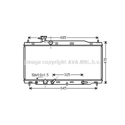 Zdjęcie Chłodnica, układ chłodzenia silnika AVA QUALITY COOLING HD2226