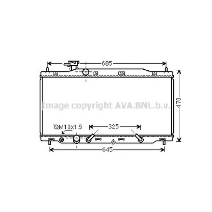 Photo Radiateur, refroidissement du moteur AVA QUALITY COOLING HD2269