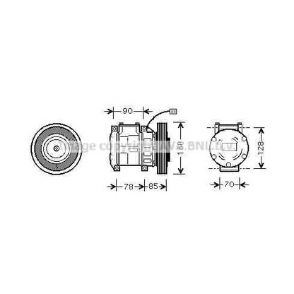 Photo Compresseur, climatisation AVA QUALITY COOLING HDK019