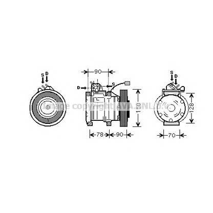 Photo Compressor, air conditioning AVA QUALITY COOLING HDK181