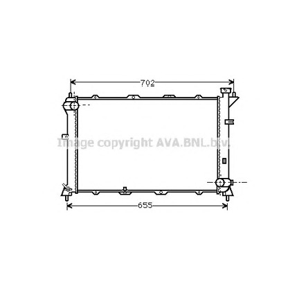 Foto Radiatore, Raffreddamento motore AVA QUALITY COOLING HY2024