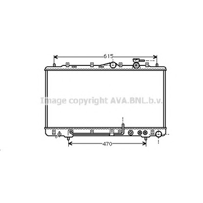 Photo Radiator, engine cooling AVA QUALITY COOLING HY2033