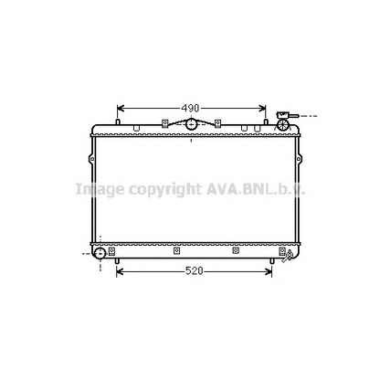 Фото Радиатор, охлаждение двигателя AVA QUALITY COOLING HY2043