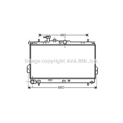 Photo Radiator, engine cooling AVA QUALITY COOLING HY2097