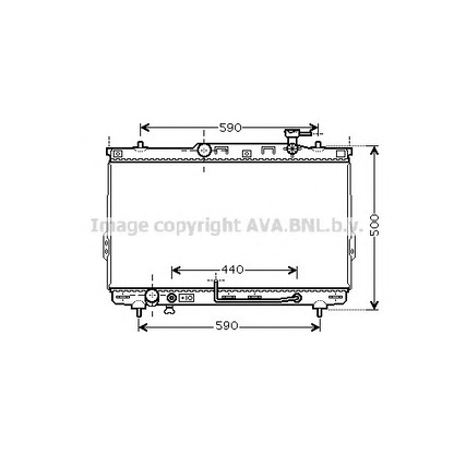 Foto Radiador, refrigeración del motor AVA QUALITY COOLING HY2110