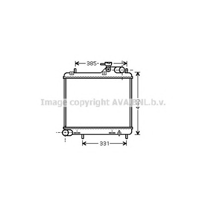 Фото Радиатор, охлаждение двигателя AVA QUALITY COOLING HY2125