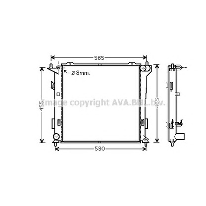 Photo Radiateur, refroidissement du moteur AVA QUALITY COOLING HY2181