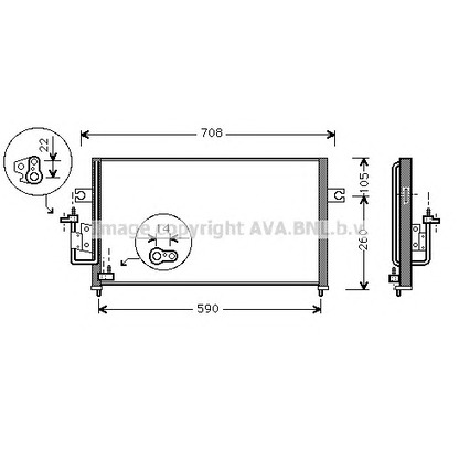 Photo Condenser, air conditioning AVA QUALITY COOLING HY5057