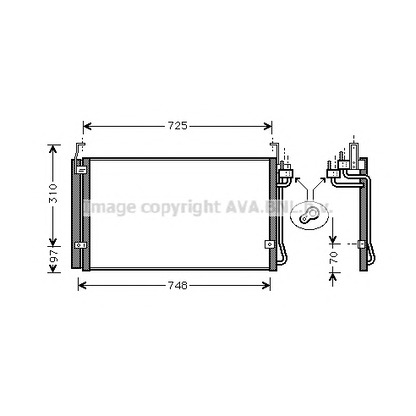 Photo Condenseur, climatisation AVA QUALITY COOLING HY5071D