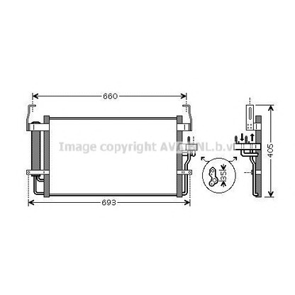 Photo Condenser, air conditioning AVA QUALITY COOLING HY5092D