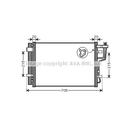 Photo Condenser, air conditioning AVA QUALITY COOLING HY5183