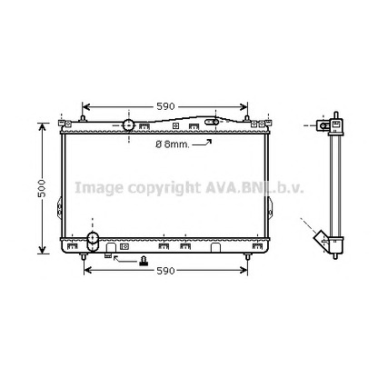 Zdjęcie Chłodnica, układ chłodzenia silnika AVA QUALITY COOLING HYA2077