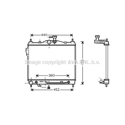 Foto Kühler, Motorkühlung AVA QUALITY COOLING HYA2102