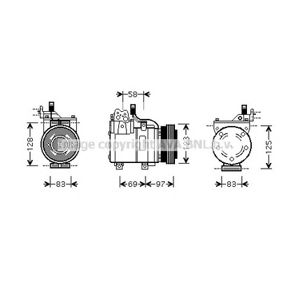 Foto Compresor, aire acondicionado AVA QUALITY COOLING HYK198