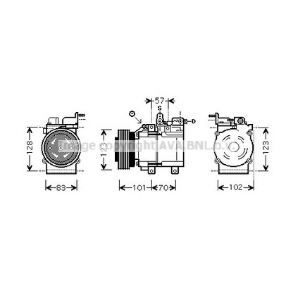 Photo Compresseur, climatisation AVA QUALITY COOLING HYK209