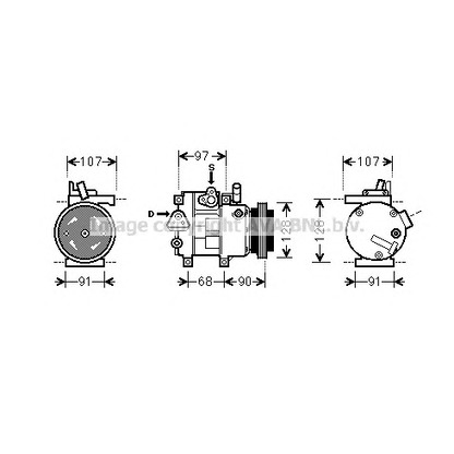 Photo Compressor, air conditioning AVA QUALITY COOLING HYK215