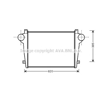 Photo Intercooler, échangeur AVA QUALITY COOLING IV4054