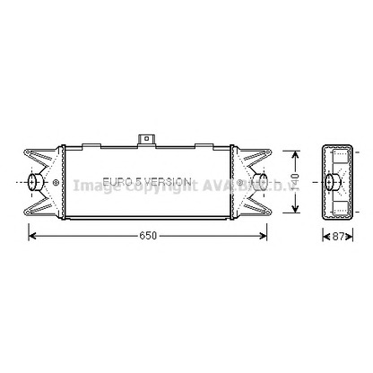 Photo Intercooler, échangeur AVA QUALITY COOLING IV4099