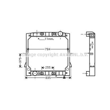 Photo Radiateur, refroidissement du moteur AVA QUALITY COOLING IVA2070