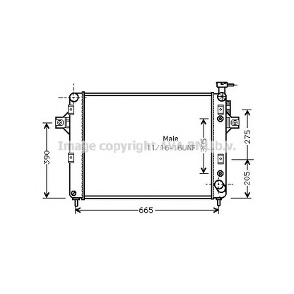 Foto Radiatore, Raffreddamento motore AVA QUALITY COOLING JE2014