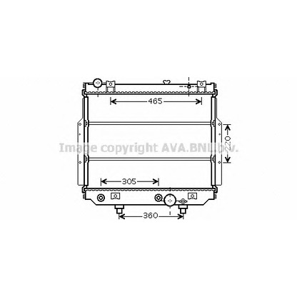 Foto Kühler, Motorkühlung AVA QUALITY COOLING JE2038