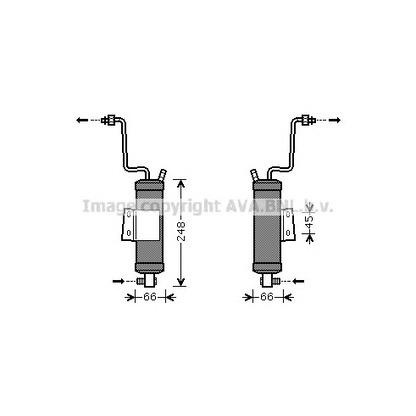 Photo Filtre déshydratant, climatisation AVA QUALITY COOLING JED036