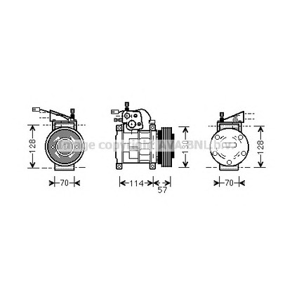 Photo Compressor, air conditioning AVA QUALITY COOLING JEK034