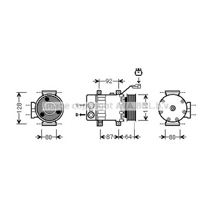 Foto Kompressor, Klimaanlage AVA QUALITY COOLING JEK047