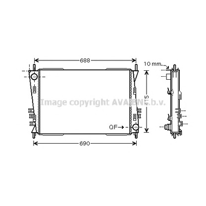 Foto Radiatore, Raffreddamento motore AVA QUALITY COOLING JR2037