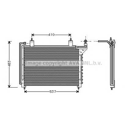 Photo Condenser, air conditioning AVA QUALITY COOLING JR5013