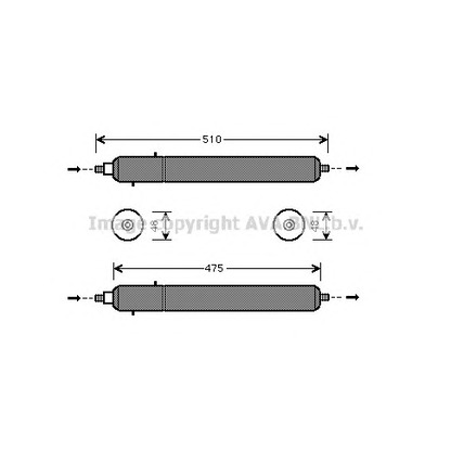 Foto Filtro deshidratante, aire acondicionado AVA QUALITY COOLING JRD002