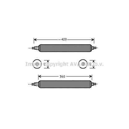 Photo Filtre déshydratant, climatisation AVA QUALITY COOLING JRD003