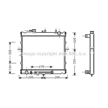 Foto Radiatore, Raffreddamento motore AVA QUALITY COOLING KA2023